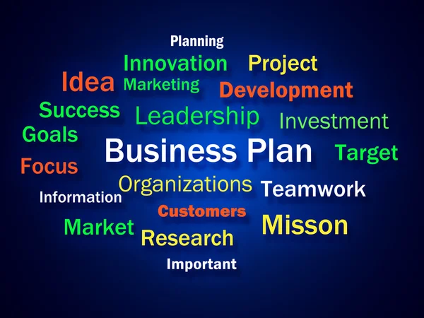 Business Plan Shows Strategy Thinking Or Planning — Stock Photo, Image
