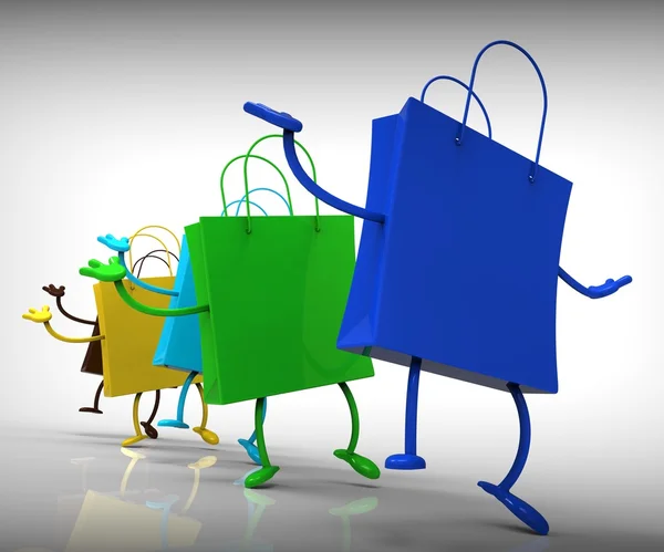 Shopping Borse Ballo Spettacoli Negozio Compra — Foto Stock