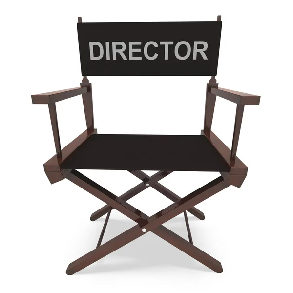 Director's Chair Shows Movie Producer Or Filmmaker — Stock Photo, Image