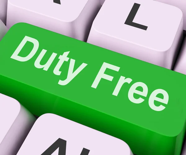 Duty Free Key Mezzi Fre fiscale — Foto Stock