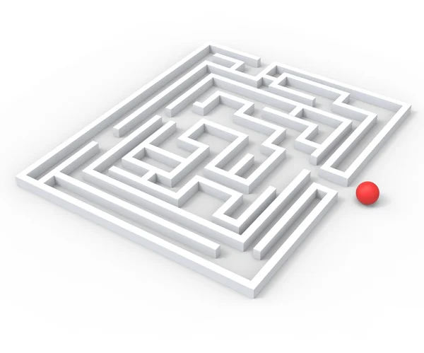 Challenging Maze Shows Complexity And Challenges — Stock Photo, Image