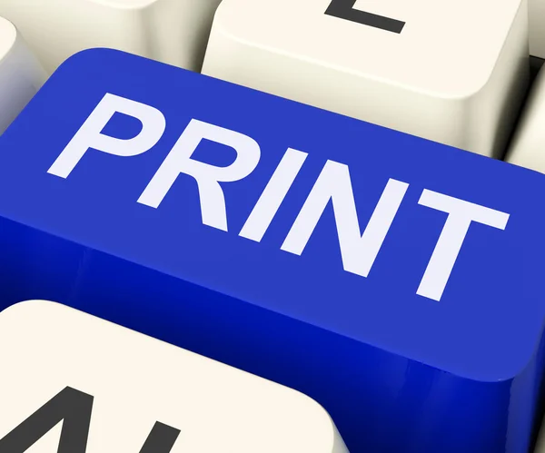 Afdrukken drukt, wordt printer afdrukken of afdrukken — Stockfoto