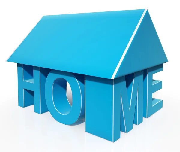 House Word Icon Showing House For Sale — Stock Photo, Image