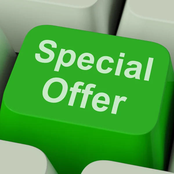 Speciale aanbieding bord toont promotionele discount — Stockfoto