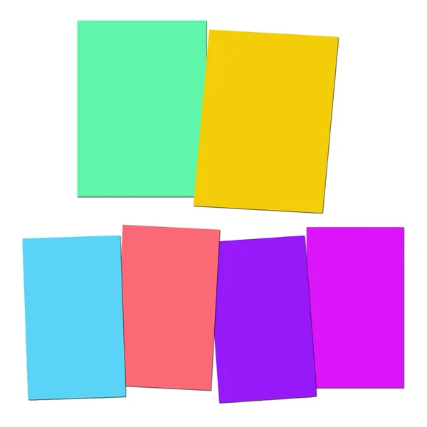 Two And Four Blank Paper Slips Show Copyspace For 2 Or 4 Letter — Stock Photo, Image