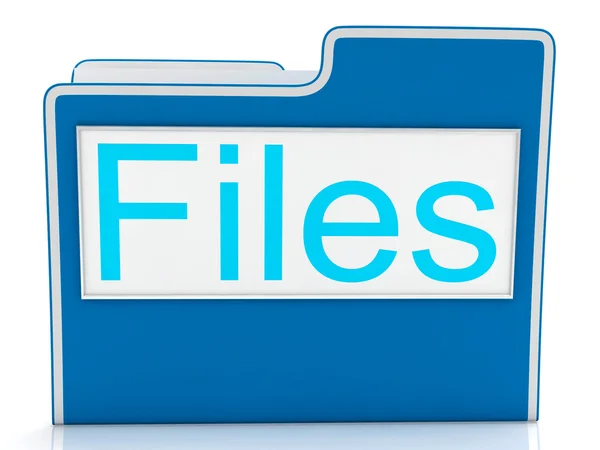 Files Word Showing Organizing And Data — Stock Photo, Image