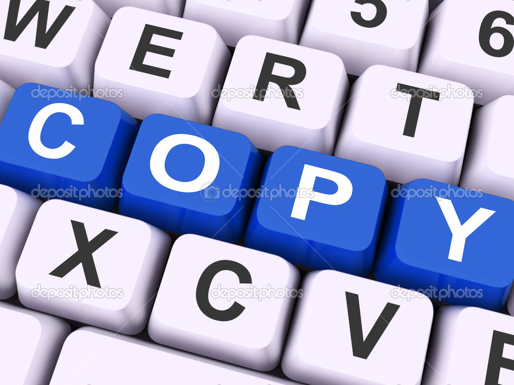 Copy Key Shows Copying Duplicating Or Replicat