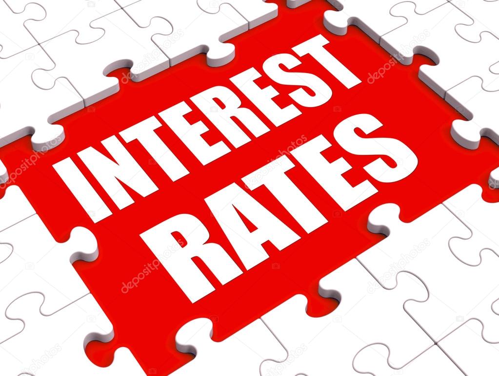 Interest Rate Puzzle Shows Investment Or Borrowing Percent