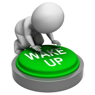 düğme uyandırma alarm ve sabit gösterir