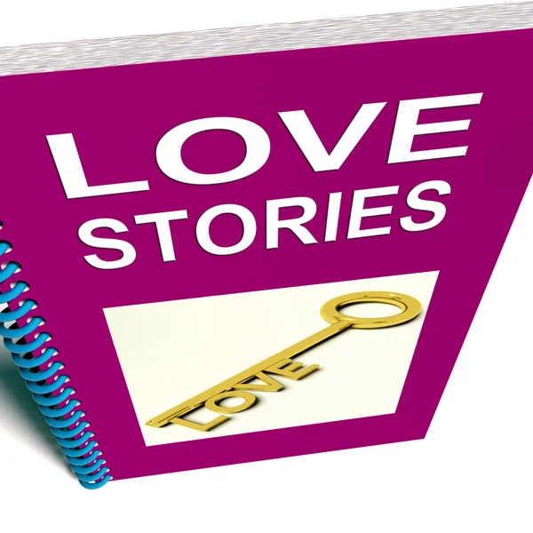 Love Stories Book Gives Tales of Romantic and loving Feelings — Stock Photo, Image