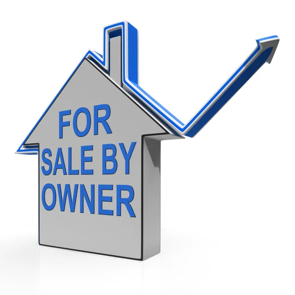 For Sale By Owner House Means No Representation By Agent — Stock Photo, Image