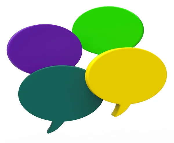 Blank Speech Balloon Shows Copyspace For Thought Chat Or Idea — Stock Photo, Image