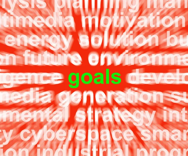 Goals Word Means Aims Targets And Aspirations — Stock Photo, Image