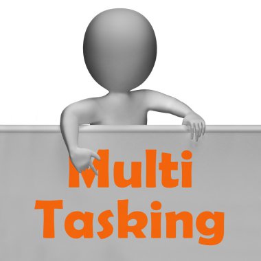 Multitasking işareti aynı anda birden çok görevi yapmak demektir.