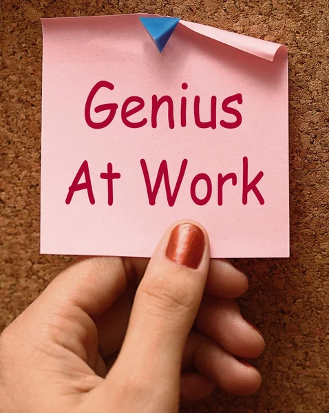 Gênio no trabalho significa não perturbar — Fotografia de Stock