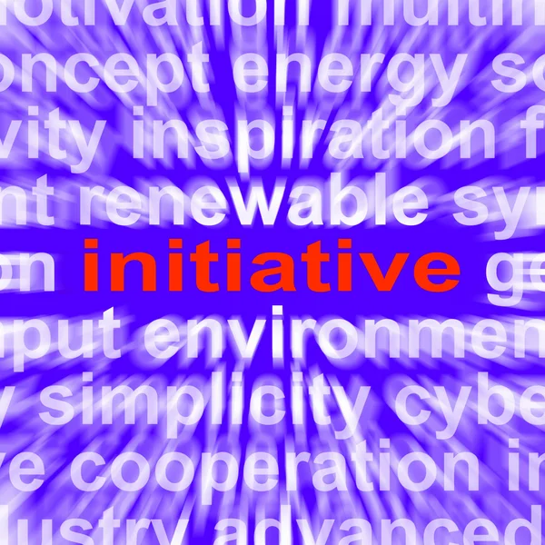 Initiative Word Means Motivation Leadership And Taking Action — Stock Photo, Image