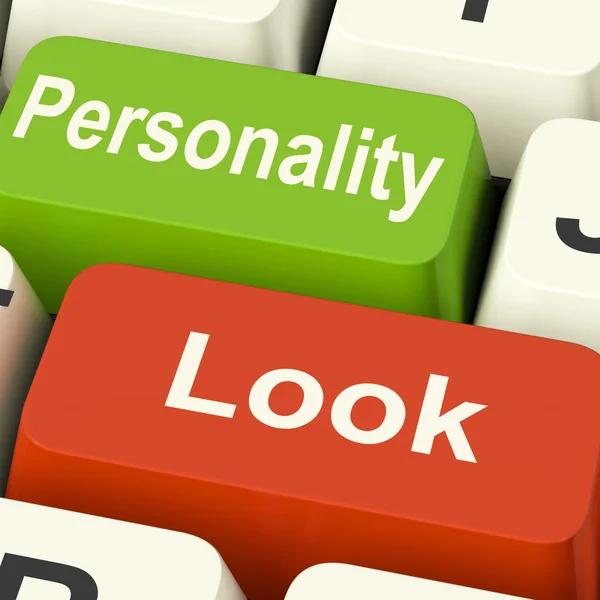 Look Personality Keys Muestra Carácter o Superficial —  Fotos de Stock