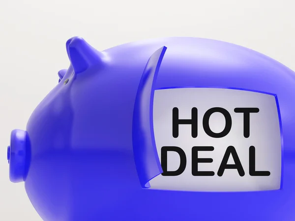 Hot Deal Piggy Bank Means Best Price And Quality — Stock Photo, Image