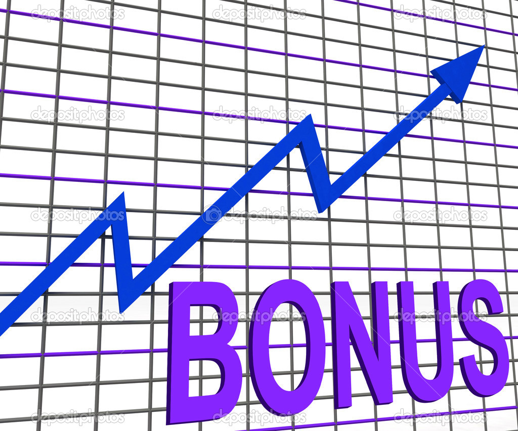 Bonus Chart Graph Shows Increase Reward Or Perk