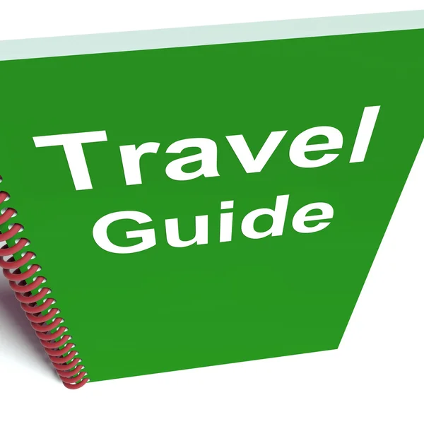 Travel Guide Book Represents Advice on Traveling — Stock Photo, Image