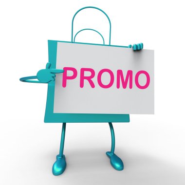 Promo Bag Shows Discount Reduction Or Save clipart