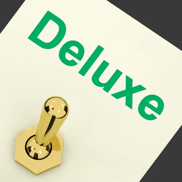 Deluxe Switch Shows Premium Luxurious Luxury — Stock Photo, Image