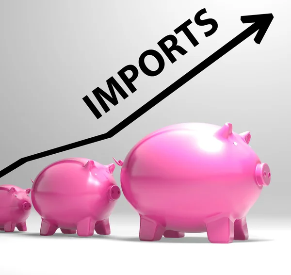 Imports Arrow Shows Buying And Importing International Products — Stock Photo, Image