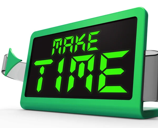 Faça o tempo Clock significa caber no que importa — Fotografia de Stock