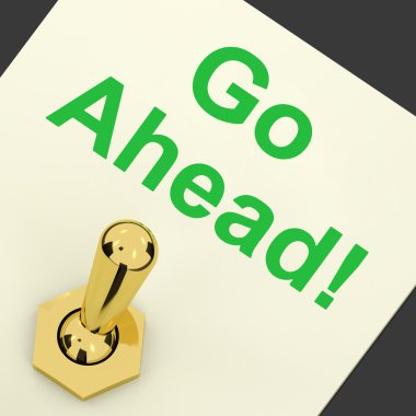 başlangıç veya bir başlangıç anahtarı gösterir başlar devam et