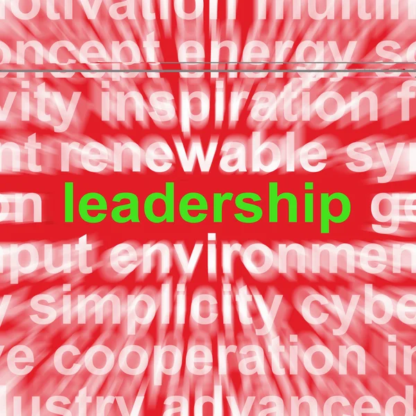 Leadership Word montre le guide d'autorité ou la gestion — Photo