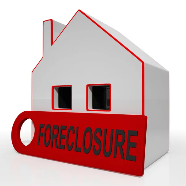 Foreclosure House Shows Repayments Stopped And Repossession By L — Stock Photo, Image