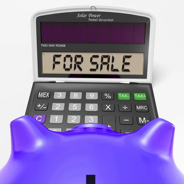 For Sale Calculator Shows Selling Or Listing — Stock Photo, Image