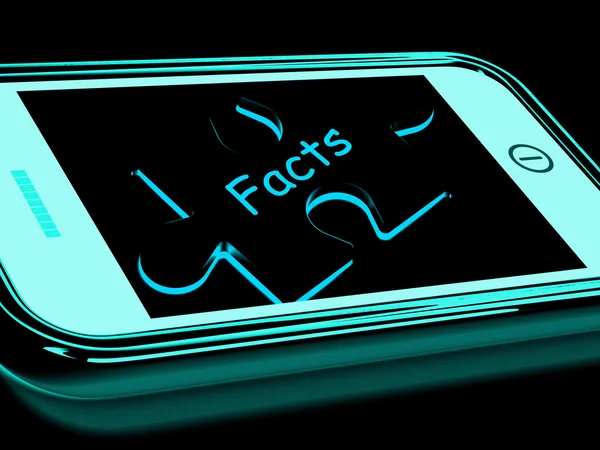 Fatos Smartphone mostra respostas verdadeiras e honestas — Fotografia de Stock