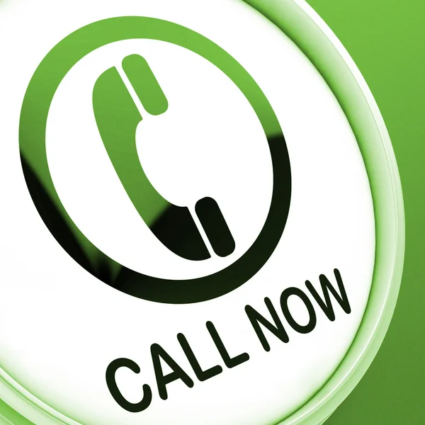 Call Now Taste zeigt Talk oder Chat — Stockfoto