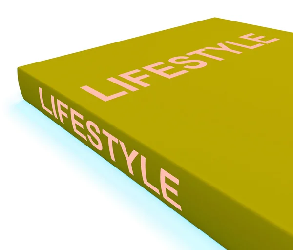 Lifestyle Book Shows Books About Life Choices — Stock Photo, Image