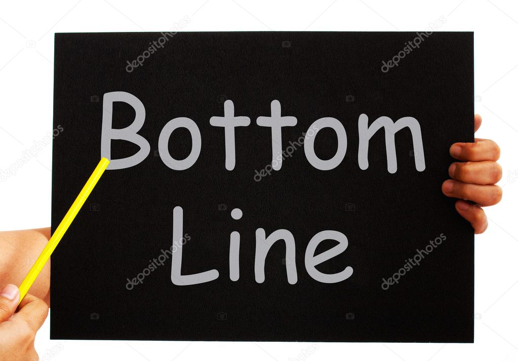 Bottom Line Blackboard Means Net Earnings Per Share