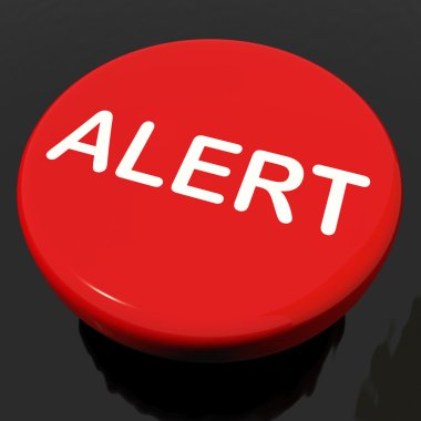 Alert Button Shows Danger Warning Or Beware clipart
