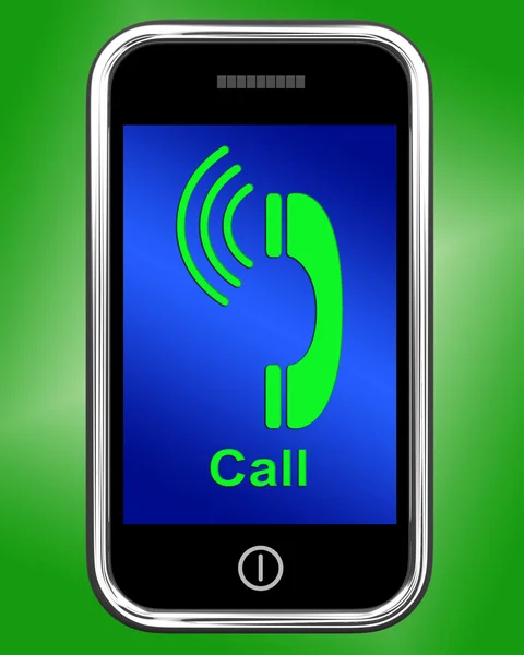 Llamada en los programas telefónicos Hablar o chatear — Foto de Stock
