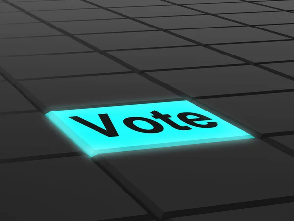 Vote Button Shows Options Voting Or Choice — Stock Photo, Image
