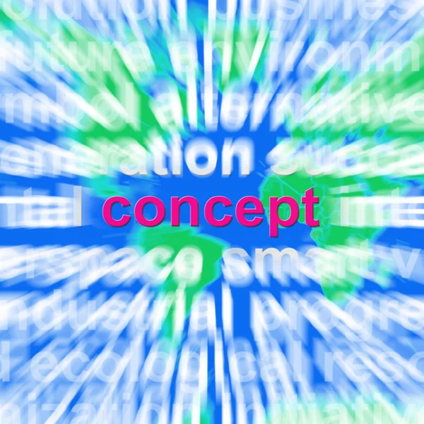 Concept Word Cloud Shows Idea Concepts — Stock Photo, Image