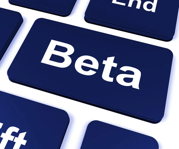 Beta Key Shows Development or Demo Version — стоковое фото