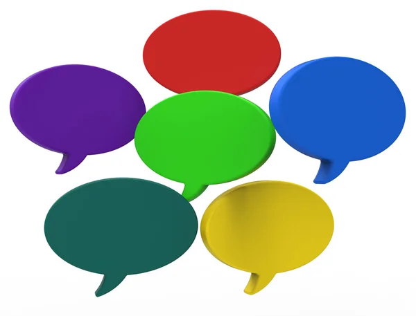 Blank Speech Balloon Shows Copyspace For Thought Chat Or Idea — Stock Photo, Image