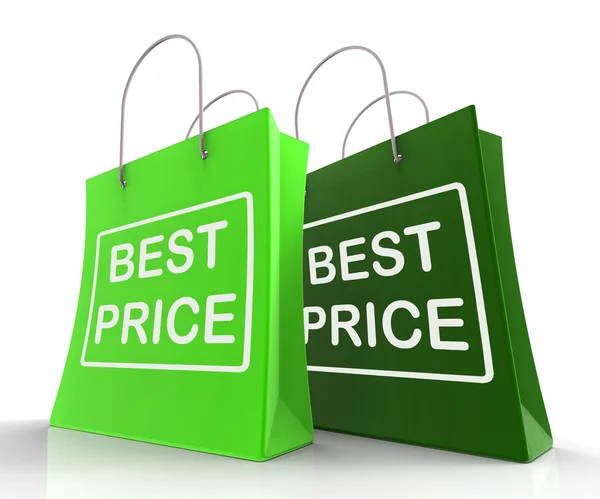 Best Price Bags Represent Discounts and Bargains — Stock Photo, Image