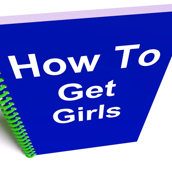 How to Get Girls on Notebook Represents Getting Girlfriends — Stock Photo, Image