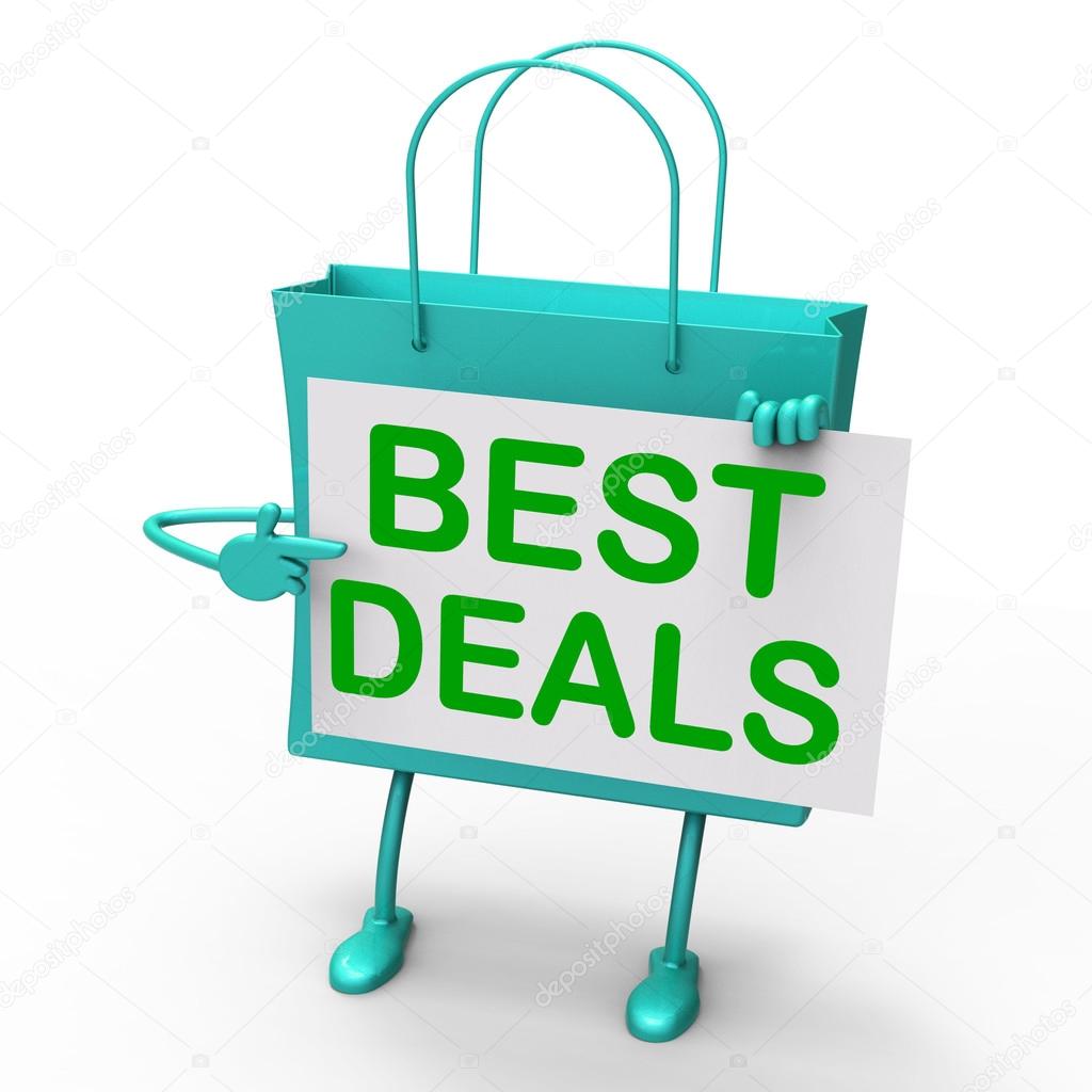 Best Deals Bag Represents Bargains and Discounts