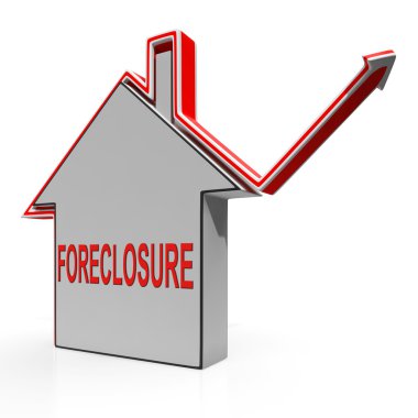 Foreclosure House Shows Lender Repossessing And Selling clipart
