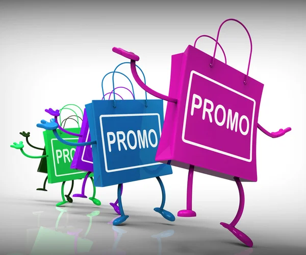 Promo Bags Show Discount Reduction or Sale — Stock Photo, Image