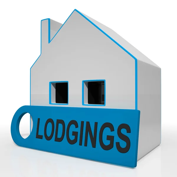 Lodgings House Means Room Or Apartment Available — Stock Photo, Image