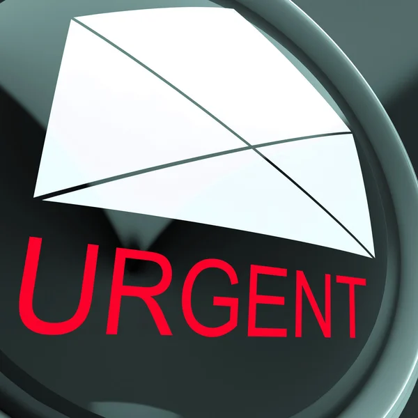 Enveloppe urgente signifie courrier hautement prioritaire ou très important — Photo