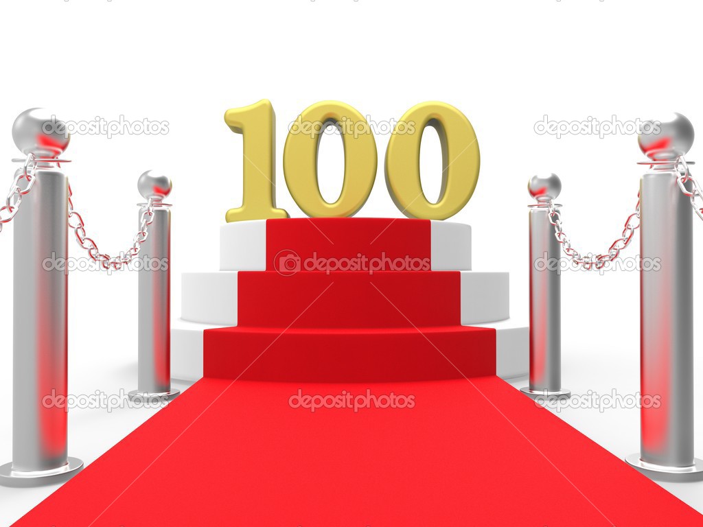 Golden One Hundred On Red Carpet Means Movie Industry Anniversar